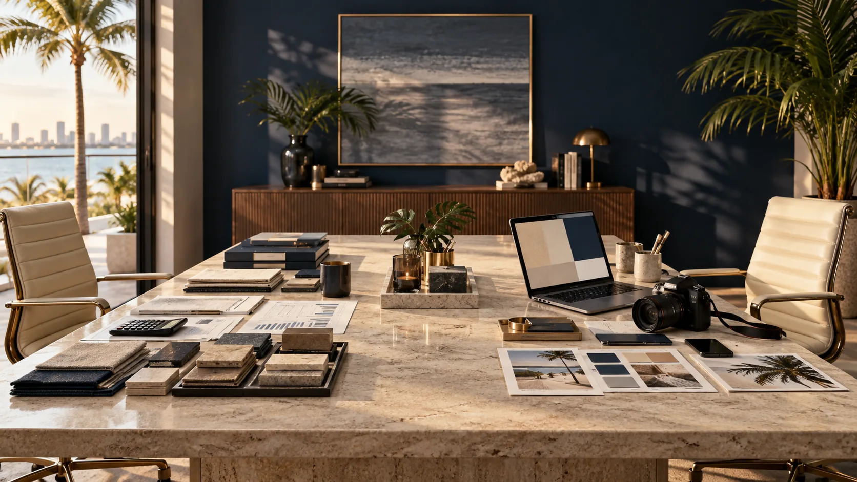 Two complementary workspaces expressing the founders’ shared approach
